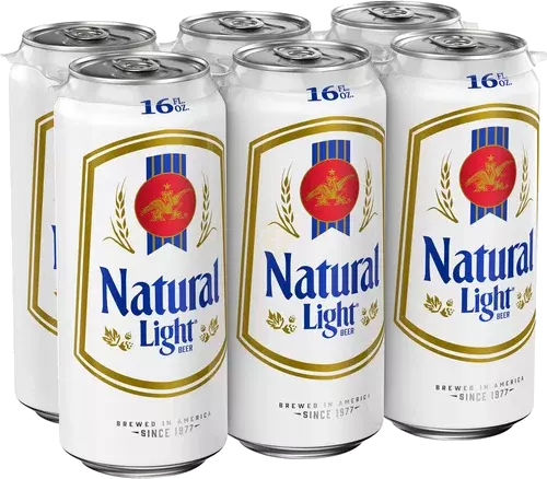Natural Light beer cans